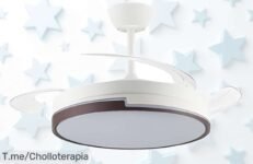 Ventilador de techo Plumax con motor ultra silencioso y luz led regulable disfruta del super chollo con control remoto precio loco que no dura recoge ya este ofertón limitado