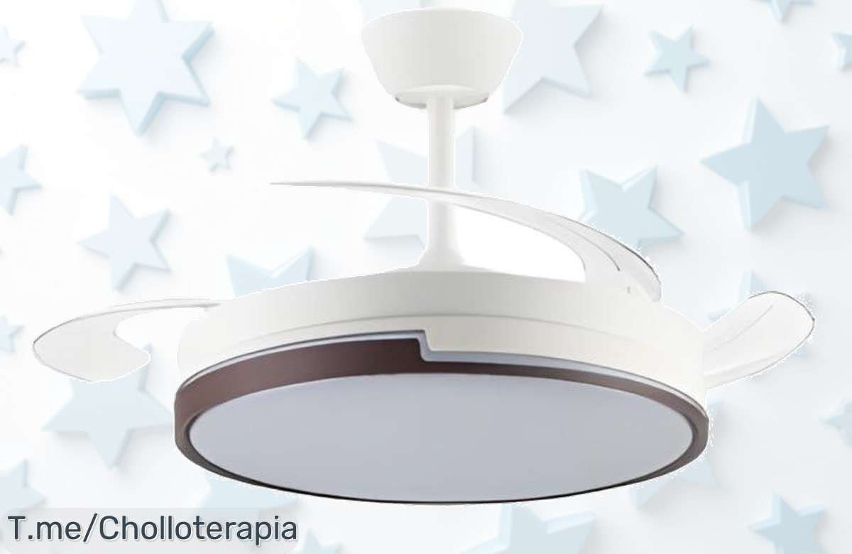 Ventilador de techo Plumax con motor ultra silencioso y luz led regulable disfruta del super chollo con control remoto precio loco que no dura recoge ya este ofertón limitado
