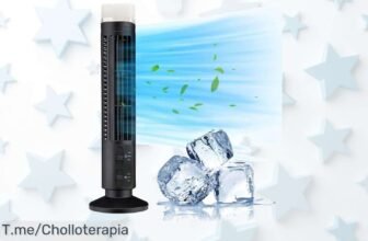 Ventilador de torre sin aspas súper silencioso con oscilación ideal para niños disfruta un aire fresco seguro y aprovecha este super chollo nunca visto actúa ya porque es oferta limitada