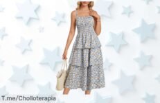 Vestido floral sin mangas elegante que realza tu figura con un descuento brutal y precio loco nunca visto aprovecha este ofertón único antes de que se acabe compra ya