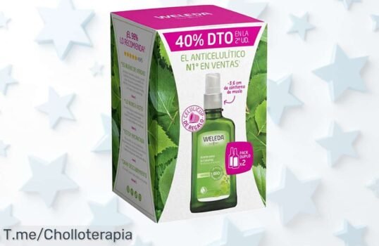 Weleda aceite anticelulítico abedul duplo con descuento brutal para eliminar la celulitis rápido precio loco y super chollo oferta limitada corre que se agota