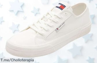 Zapatillas Tommy Jeans blancas con estilo único y detalles top a precio loco nunca visto disfruta este super chollo oferta limitada corre que vuelan