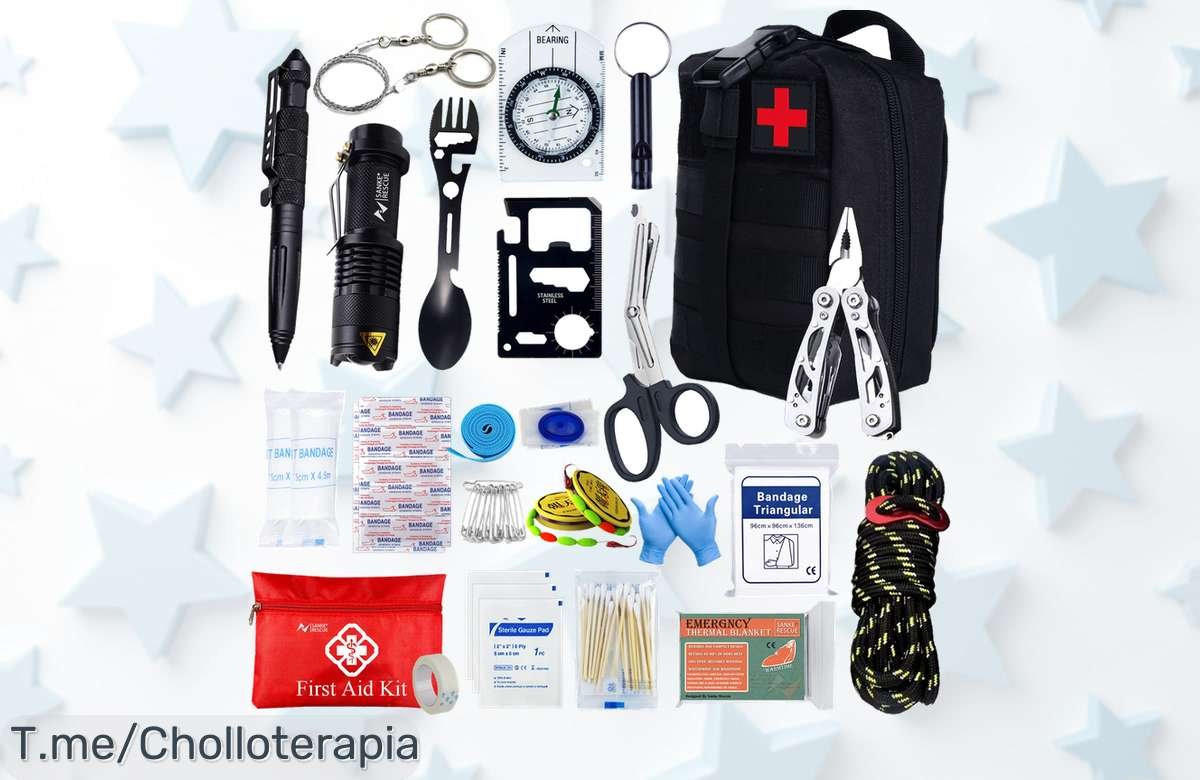 botiquín de supervivencia molle completo con todo lo que necesitas para emergencias al aire libre precio loco y super chollo nunca visto aprovecha este ofertón único antes de que se acabe