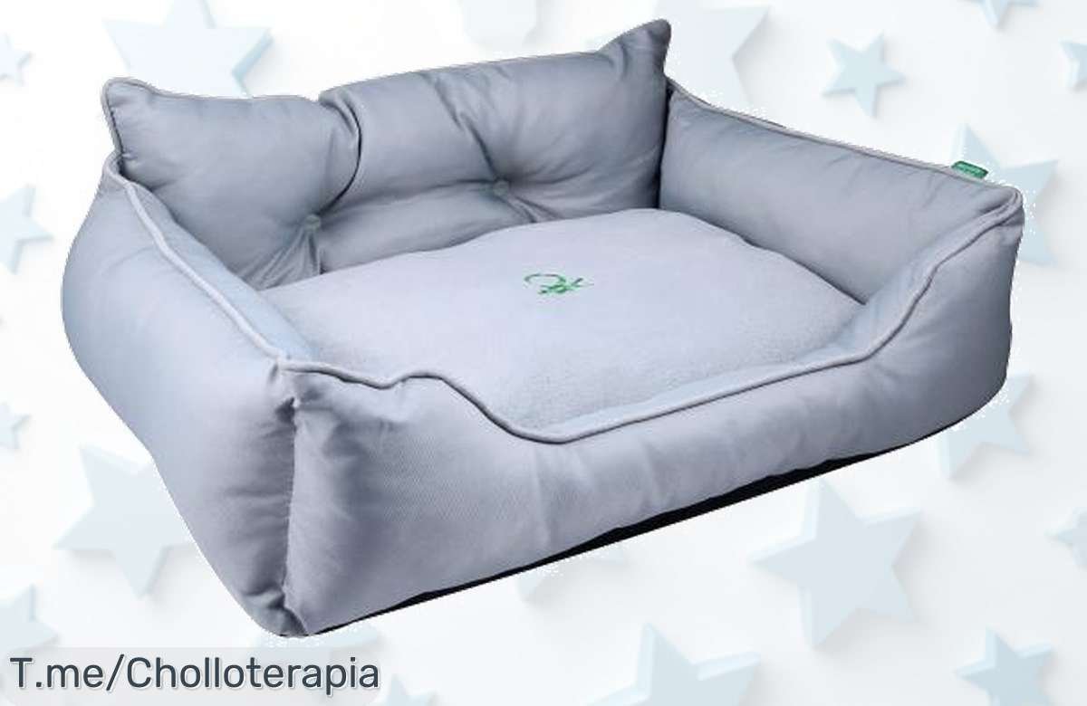 cama para mascota benetton gris con descuento brutal y precio loco dale a tu peludo comodidad única aprovecha este ofertón limitado antes que desaparezca