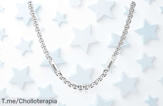 collar personalizado para hombre con hasta 5 nombres en acero inoxidable un ofertón único y exclusivo que conquistará corazones aprovecha el descuento brutal y compra ya antes de que se agote precio loco nunca visto