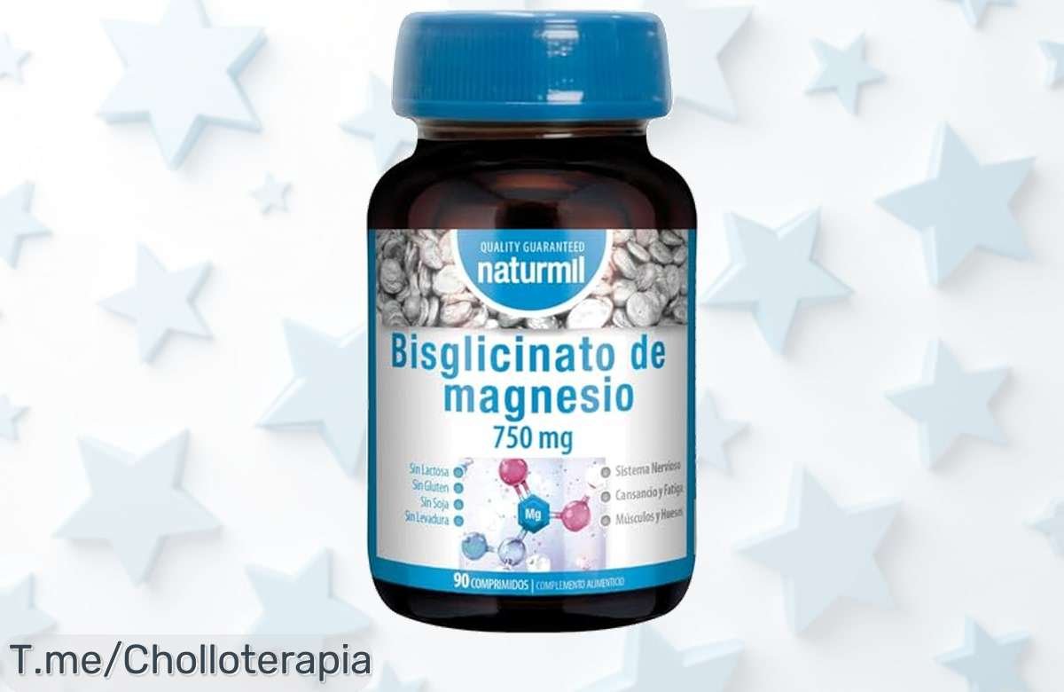 naturmil bisglicinato de magnesio 750mg con descuento brutal perfectos para reducir el cansancio y fortalecer músculos aprovecha este super chollo antes que se acabe