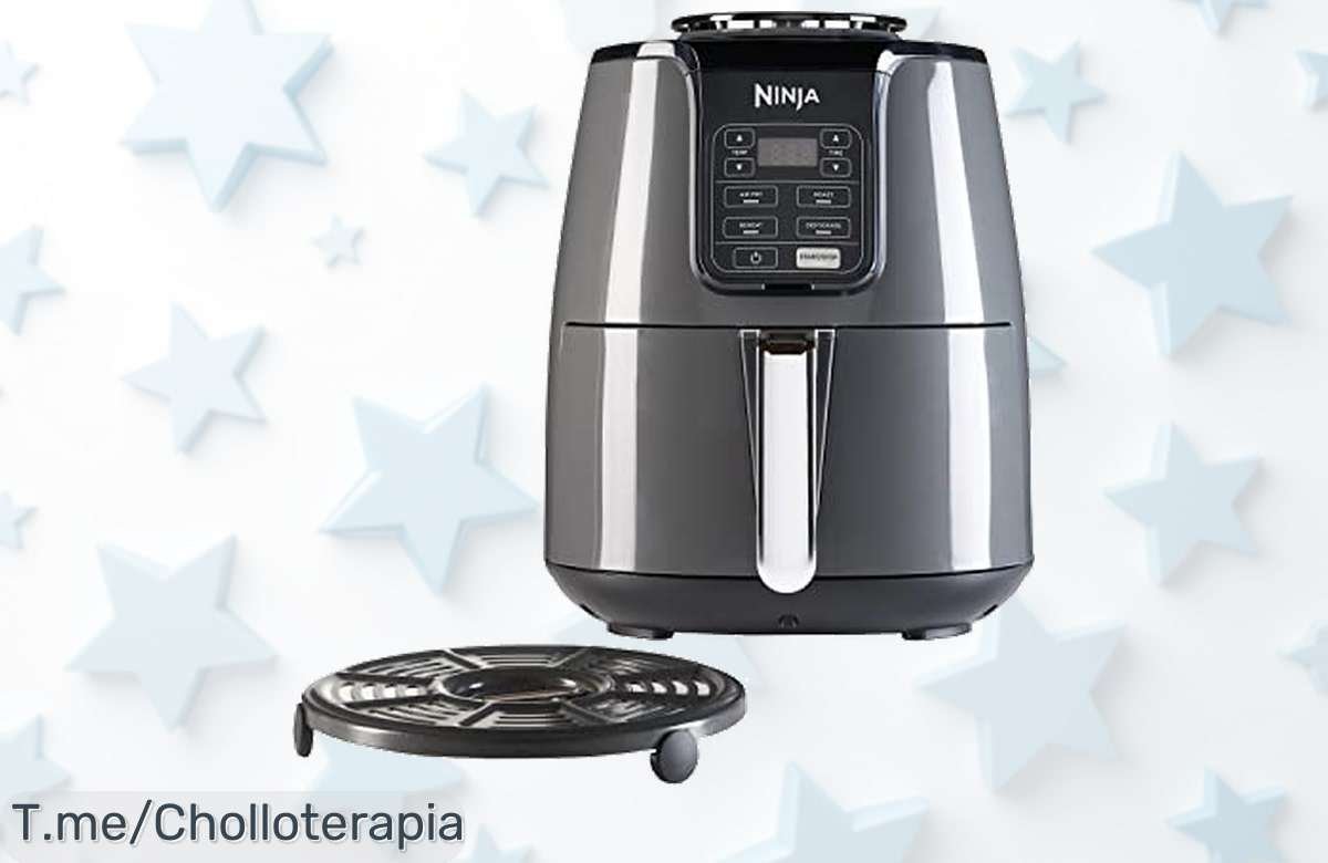ninja freidora de aire 4 en 1 con cesta antihaderente cocina rápido sin aceite aprovecha este ofertón y descuento brutal precio loco limitado corre que vuela