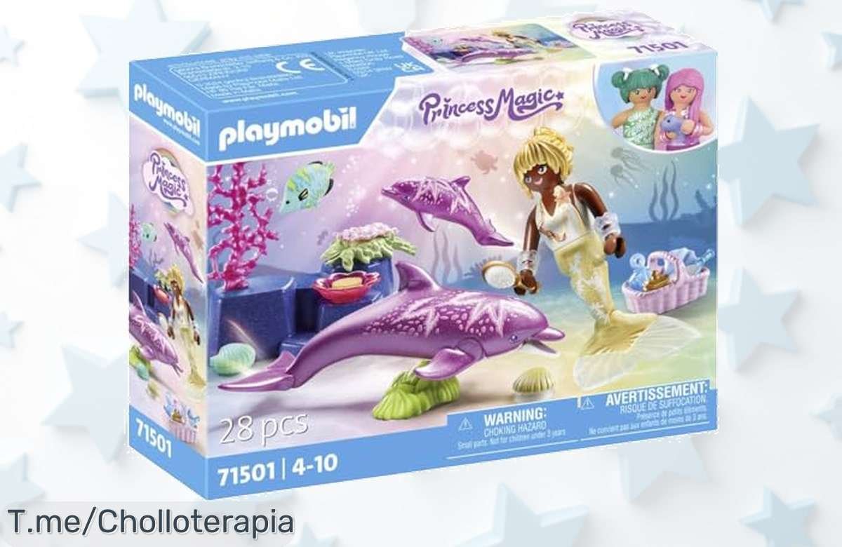 playmobil princesa sirena con delfines en ofertón nunca visto piezas resistentes para aventuras mágicas corre y aprovecha este super chollo precio loco limitado