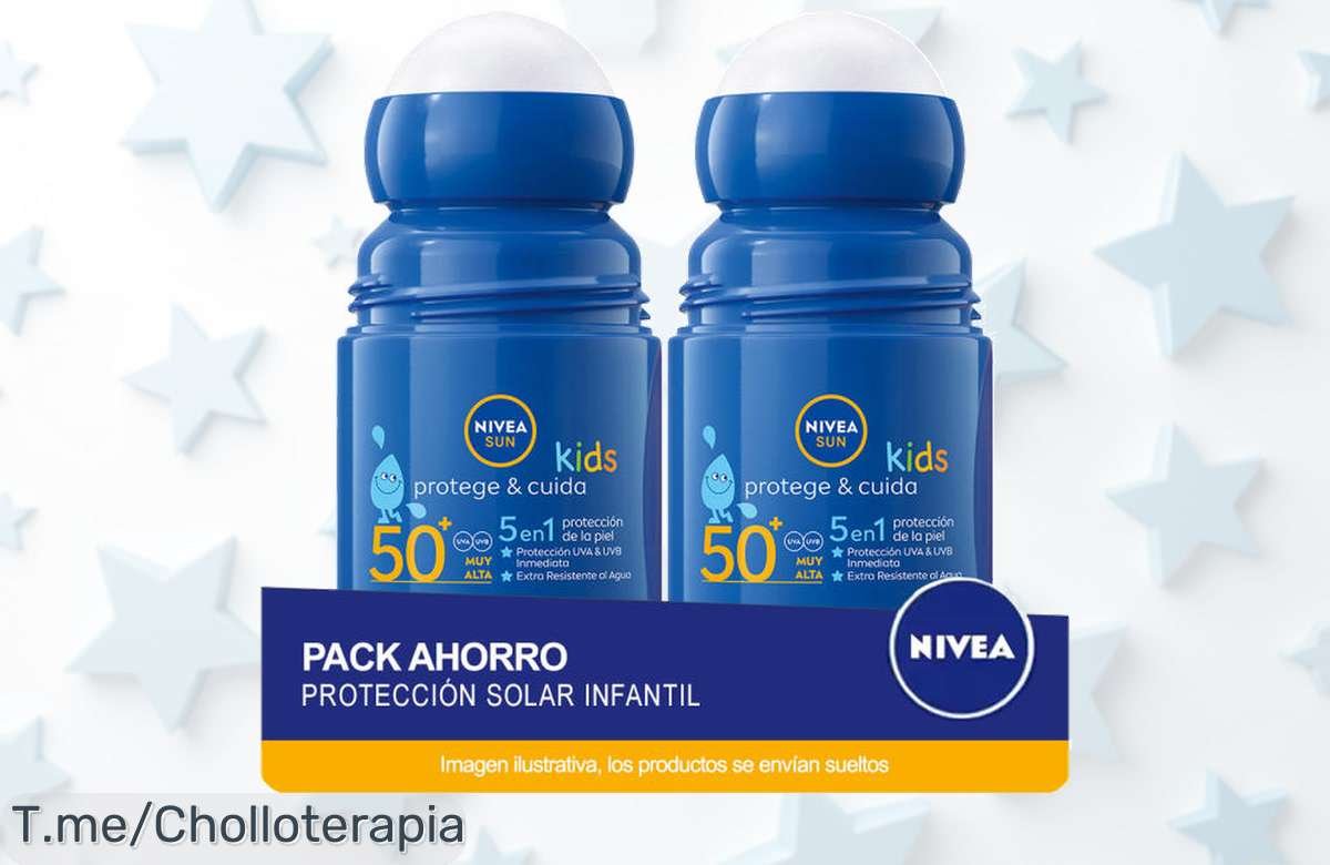 protege la piel de tus niños con nivea sun fp 50+ roll on pack de 2 un súper chollo con descuento brutal nunca visto precio loco oferta limitada ¡corre y aprovecha ya!