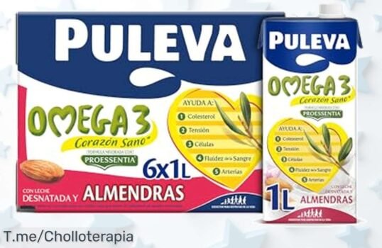 puleva omega 3 proessentia almendras en caja de 6 litros con un super chollo que cuida tu corazón y da sabor único aprovecha este descuento brutal precio de ganga por tiempo limitado actúa ya