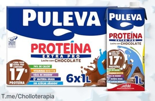 puleva proteína extra pro chocolate en pack 6x1L con súper vitaminas y saborazo sin culpa a precio loco aprovecha este descuento brutal nunca visto antes oferta limitada ¡corre!