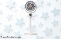 ventilador de suelo con luz control remoto y temporizador refresca tu casa ya con un super chollo precio loco oferta limitada no lo dejes escapar