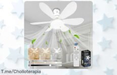 ventilador de techo con luz led y mando a distancia precio loco y descuento brutal para un frescor silencioso aprovecha este ofertón único que vuela rápido actúa ya