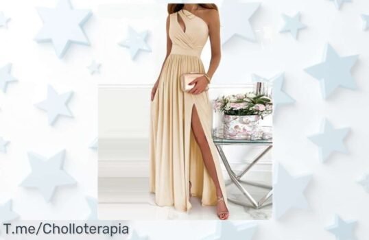 vestidos largos con diseño único y abertura sexy precio loco descuento brutal dale a tu look un toque sofisticado aprovecha este super chollo antes que se agote ¡compra ya!