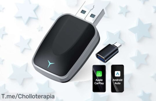 Adaptador CarPlay 2 en 1 cable a inalámbrico y Android Auto con descuento brutal precio loco nunca visto despierta tu coche al futuro oferta limitada ¡corre antes que se acabe!