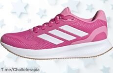 Adidas Runfalcon 5 junior pulse magenta con diseño fresco y súper cool a un precio loco nunca visto corre ya aprovecha este super chollo descuento brutal oferta limitada