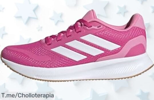 Adidas Runfalcon 5 junior pulse magenta con diseño fresco y súper cool a un precio loco nunca visto corre ya aprovecha este super chollo descuento brutal oferta limitada