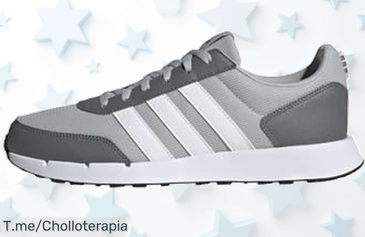 Adidas run 50s en gris con suela ultraligera para volar sin cansancio un ofertón de precio loco nunca visto y descuento brutal corre que es por tiempo limitado