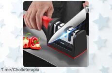 Afilador 3 en 1 acero inoxidable con filo perfecto en segundos descuento brutal nunca visto super chollo y precio loco solo por tiempo limitado ¡compra ya!