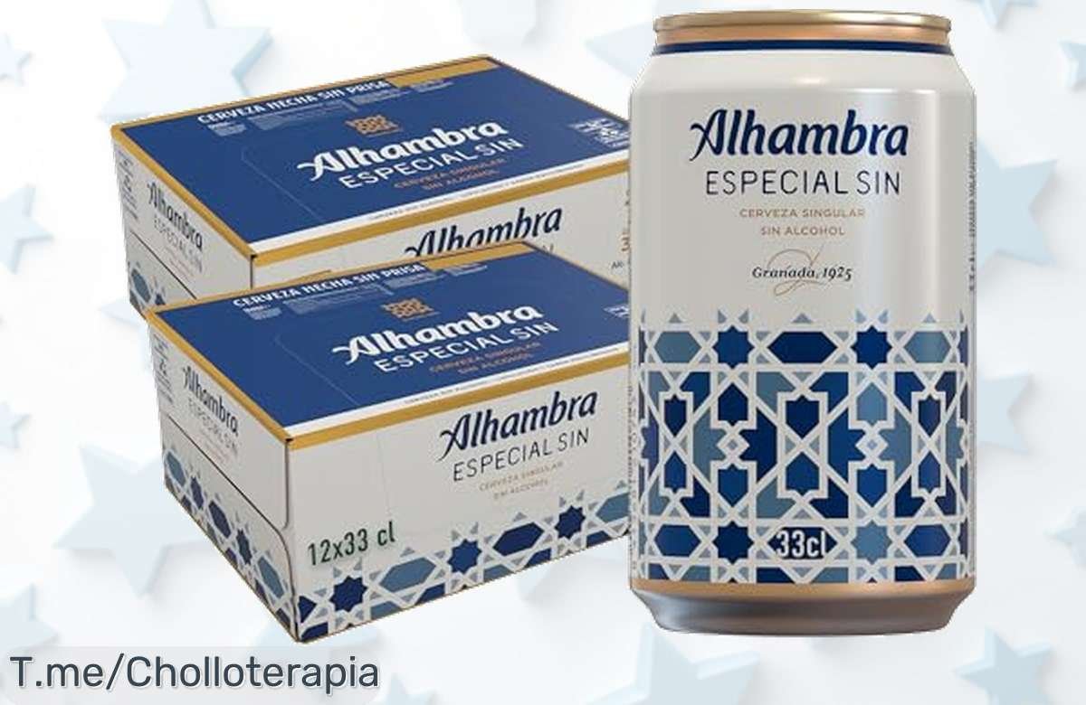 Alhambra especial sin en pack de 24 latas con solo alcohol mínimo disfruta este ofertón único precio loco y descuento brutal que no volverás a ver corre antes que se agote