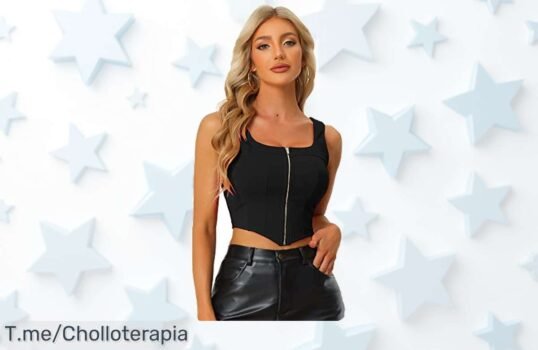Allegra negra sin mangas con diseño asimétrico que arrasa con un descuento brutal imperdible precio loco oferta limitada corre antes que vuelen las unidades