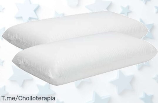Almohadas viscoelásticas Pikolin Home pack 2 con soporte firme al cuello y doble funda lavable precio loco nunca visto ¡ofertón limitado corre que vuelan!