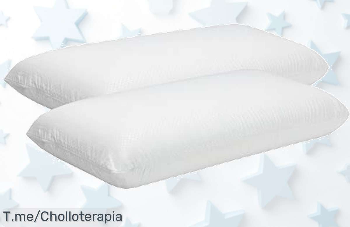 Almohadas viscoelásticas Pikolin Home pack 2 con soporte firme al cuello y doble funda lavable precio loco nunca visto ¡ofertón limitado corre que vuelan!