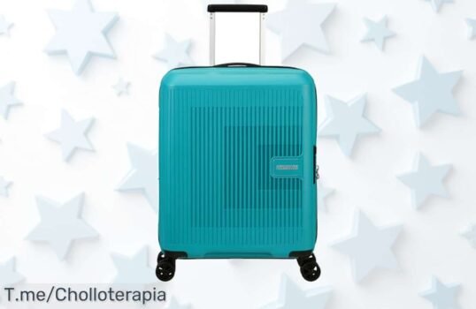 American Tourister Aerostep spinner 55 cm con candado TSA súper organizado y ampliable para llevar todo sin líos precio loco y descuento brutal corre que es un ofertón único