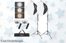 Andoer softbox con luces LED súper potentes y control remoto el ofertón nunca visto que transforma tus fotos consigue este super chollo antes de que desaparezca