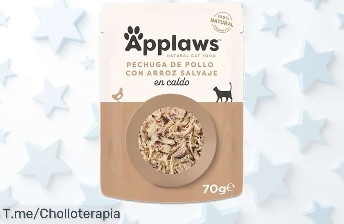 Applaws comida húmeda para gatos con pechuga de pollo y arroz salvaje precio loco mejora músculos y pelazo brillante aprovecha el ofertón ahora antes que se acabe
