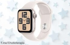 Apple Watch SE 2ª gen blanco estrella con GPS y detección de caídas a precio loco aprovecha este ofertón nunca visto no la dejes escapar ya quedan pocas unidades