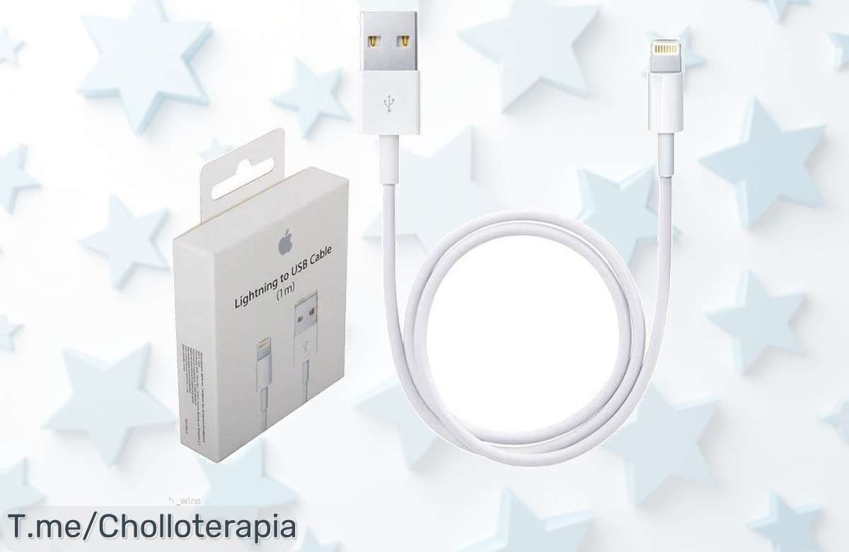 Apple original cables carga rapidísima y segura con descuento brutal oferta nunca vista precio loco que vuela compra ya este super chollo limitado antes de que se agote