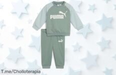 Aprovecha este ofertón único de Puma minicats ess raglan crew para peques con estilo y calidad top disfruta un descuento brutal precio loco que no volverás a ver compra ya