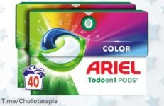 Ariel pods todo en 1 con limpieza profunda que elimina manchas más rápido disfruta de un descuentazo brutal y aprovecha este ofertón único antes que desaparezca