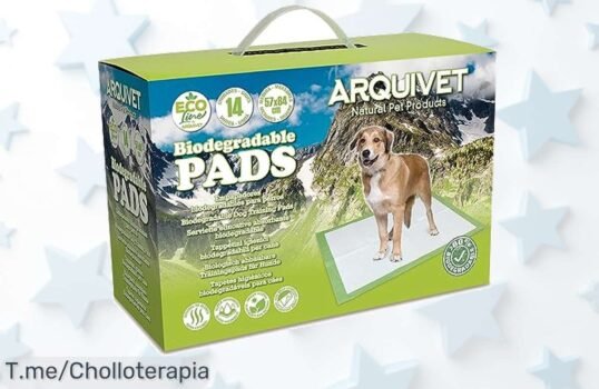 Arquivet pads para perros súper absorbentes sin malos olores 14 unidades grandes en un ofertón con precio loco que vuelan ¡aprovecha este descuento brutal ya!