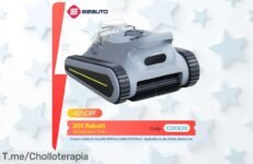 Aspiradora robótica para piscina Seauto Crab Pro con succión brutal de 45 mil Pa limpia hasta 2200 PCS ¡ofertón y precio loco que no puedes dejar pasar!