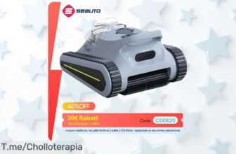 Aspiradora robótica para piscina Seauto Crab Pro con succión brutal de 45 mil Pa limpia hasta 2200 PCS ¡ofertón y precio loco que no puedes dejar pasar!