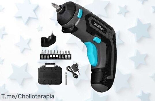 Atornillador eléctrico potente con luz LED y ángulo 90 grados para llegar a todos lados precio loco descuento brutal y oferta limitada compra ya antes que se acabe