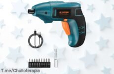 Atornillador inalámbrico aleapow con batería potente y lámpara led un ofertón nunca visto para que montes muebles fácil corre por este precio loco de ganga ¡solo hoy!