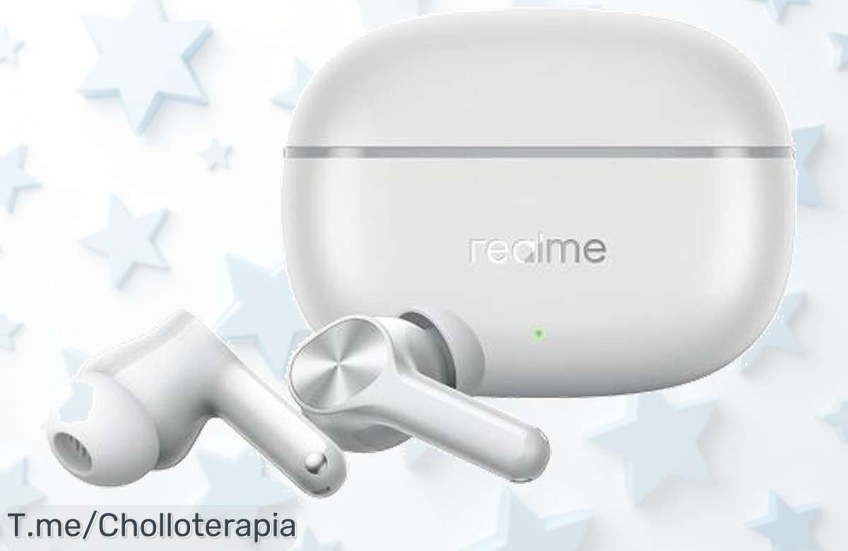 Auriculares realme buds T200 Lite con sonido brutal y 48 horas de batería disfruta del super chollo con descuento brutal nunca visto corre que vuelan precio loco limitado