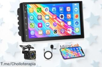 Autorradio Podofo 2 DIN con pantalla táctil HD y cámara marcha atrás el ofertón nunca visto que necesitas para tu coche precio loco compra ya antes de que se acabe