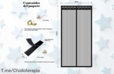Aya Markt mosquitera magnética para puerta con cierre automático y velcro fácil precio loco y descuento brutal que aleja mosquitos no esperes más este ofertón es único compra ya