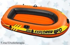 Barco hinchable Intex Explorer Pro200 con 4 cámaras ultra resistente y portátil disfruta ahora de un descuentazo brutal precio loco corre que es ofertón limitado único jamás visto