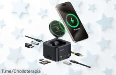 Baseus 7 en 1 con carga inalámbrica y USB ultrarrápido disfruta de un super chollo con video brutal en 4k y transferencia rapidísima aprovecha este ofertón único antes que se acabe