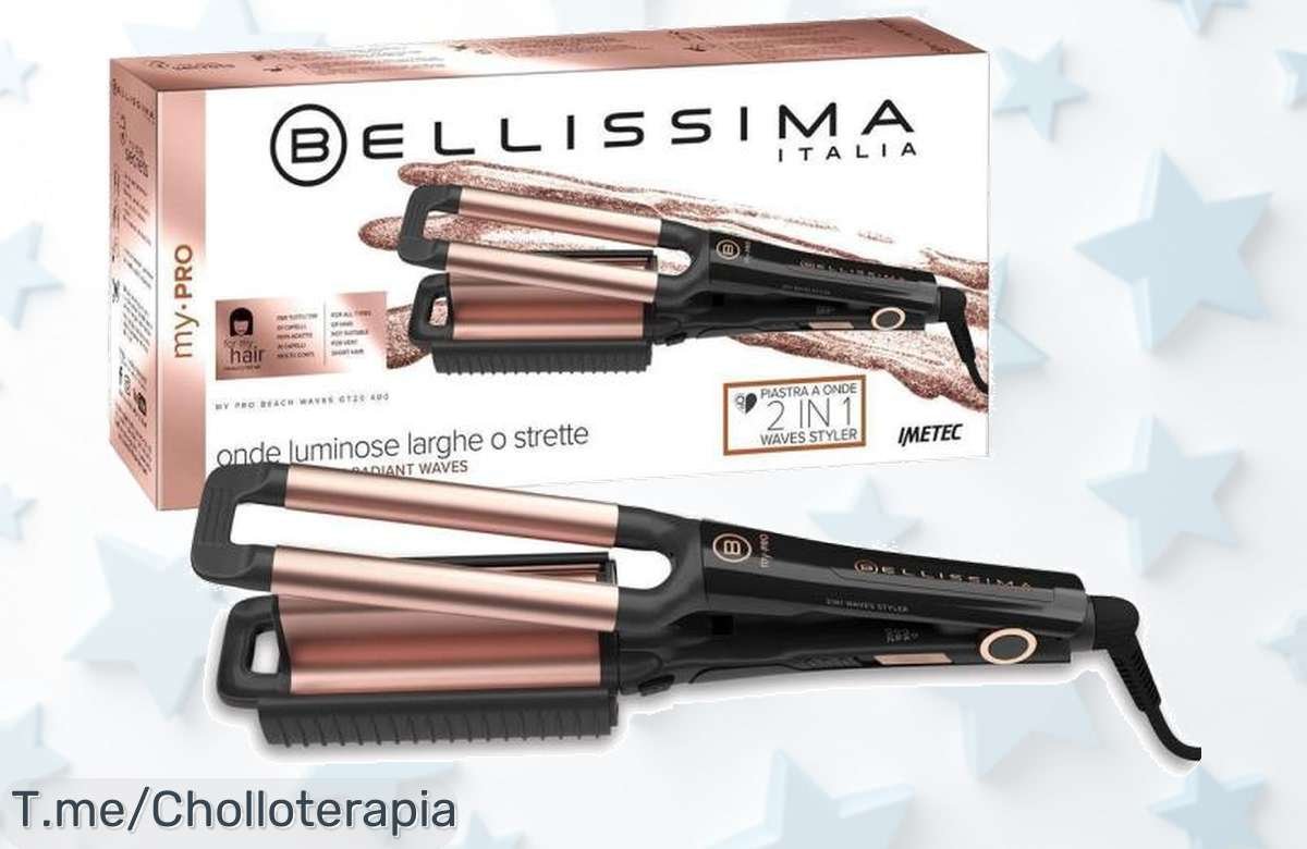 Bellissima My Pro Beach Waves GT20 con cerámica para ondas naturales y súper definidas disfruta un descuento brutal en este ofertón de precio loco compra ya antes que vuelen