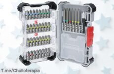 Bosch juego de 40 puntas extra duras con colores para encontrarlas fácil un ofertón nunca visto que aguanta todo ¡aprovecha este super chollo y descuento brutal ya!