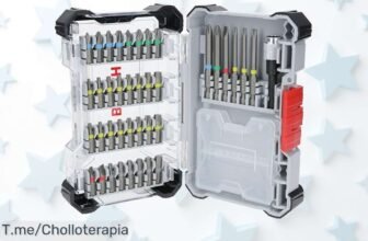 Bosch juego de 40 puntas extra duras con colores para encontrarlas fácil un ofertón nunca visto que aguanta todo ¡aprovecha este super chollo y descuento brutal ya!