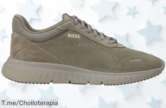 Boss C Ttnm Runn Sd para hombre en gris medio diseño top que no ves todos los días con un precio loco y descuento brutal aprovecha ya este super chollo único y limitado