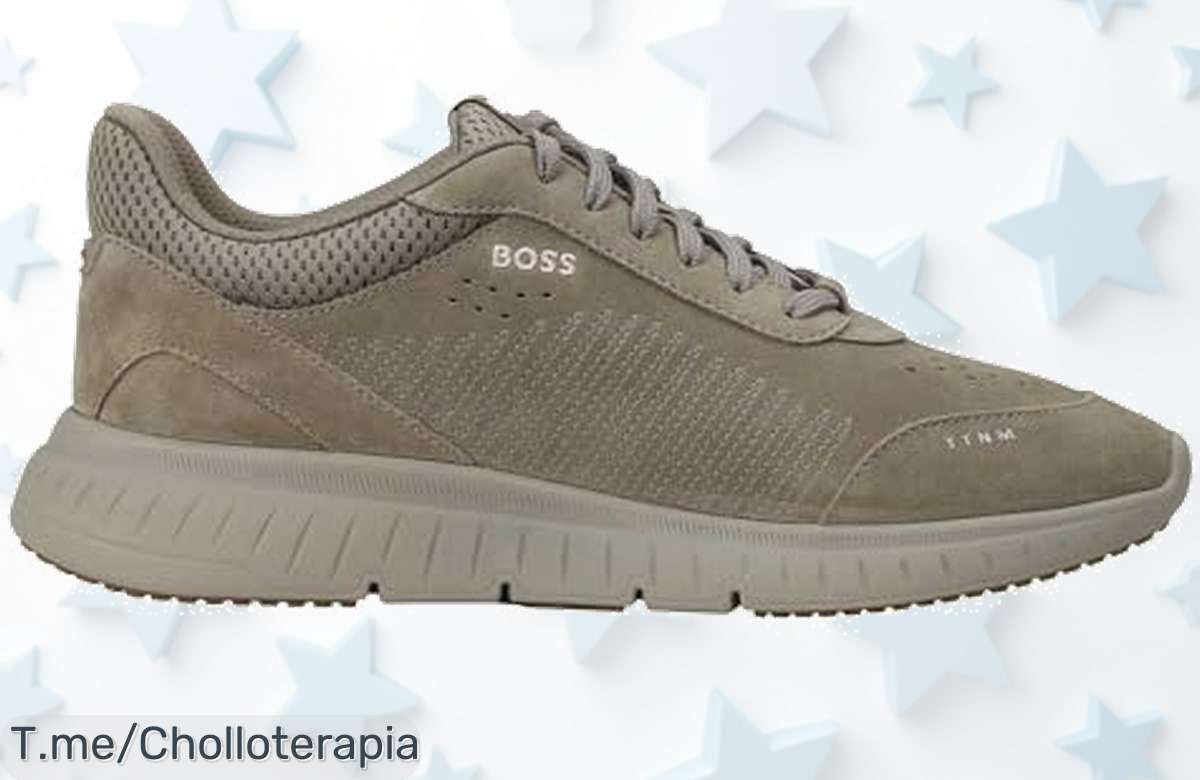 Boss C Ttnm Runn Sd para hombre en gris medio diseño top que no ves todos los días con un precio loco y descuento brutal aprovecha ya este super chollo único y limitado