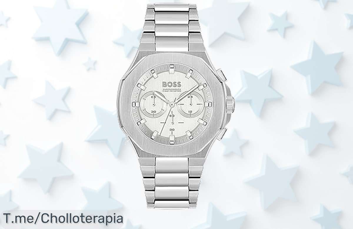 Boss reloj cronógrafo para hombre con correa de acero inox súper preciso resistencia total precio loco y descuento brutal nunca visto oferta limitada actúa ya
